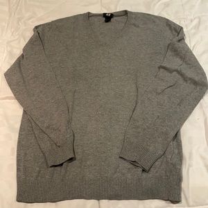 Grey v neck sweater
